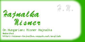 hajnalka misner business card